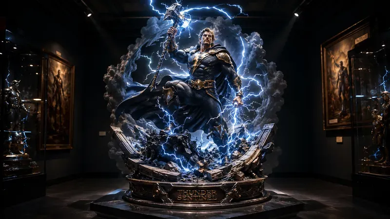 Epic Superhero Statue Masterpieces 8K