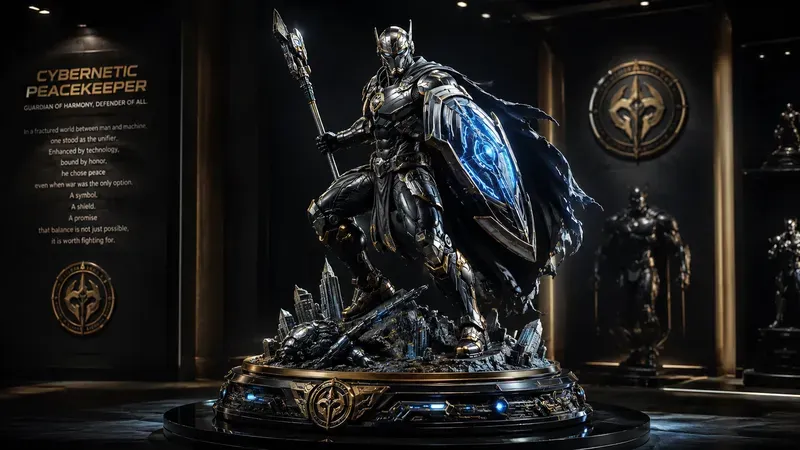 Epic Superhero Statue Masterpieces 8K