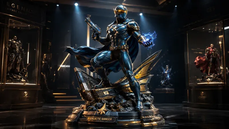 Epic Superhero Statue Masterpieces 8K