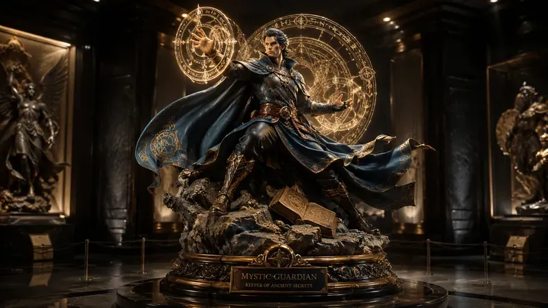 Epic Superhero Statue Masterpieces 8K