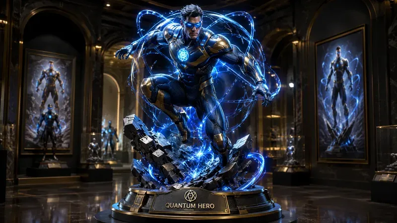 Epic Superhero Statue Masterpieces 8K