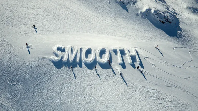 Aerial Photography Using Snow Typography