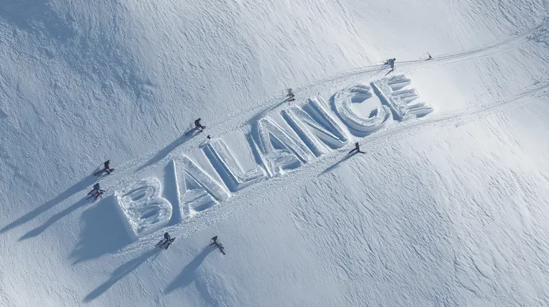 Aerial Photography Using Snow Typography