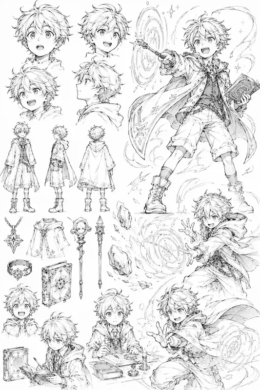Manga Sketchbook Generator