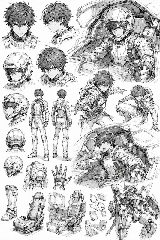 Manga Sketchbook Generator
