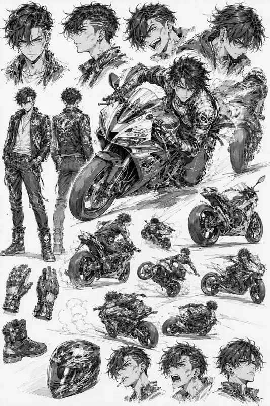Manga Sketchbook Generator