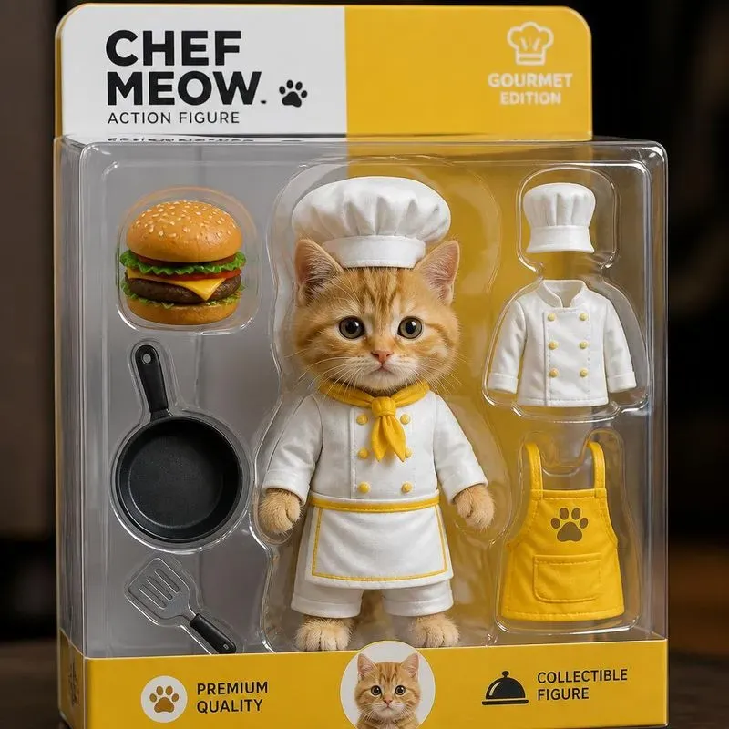 Viral Action Figure Packaging Generator