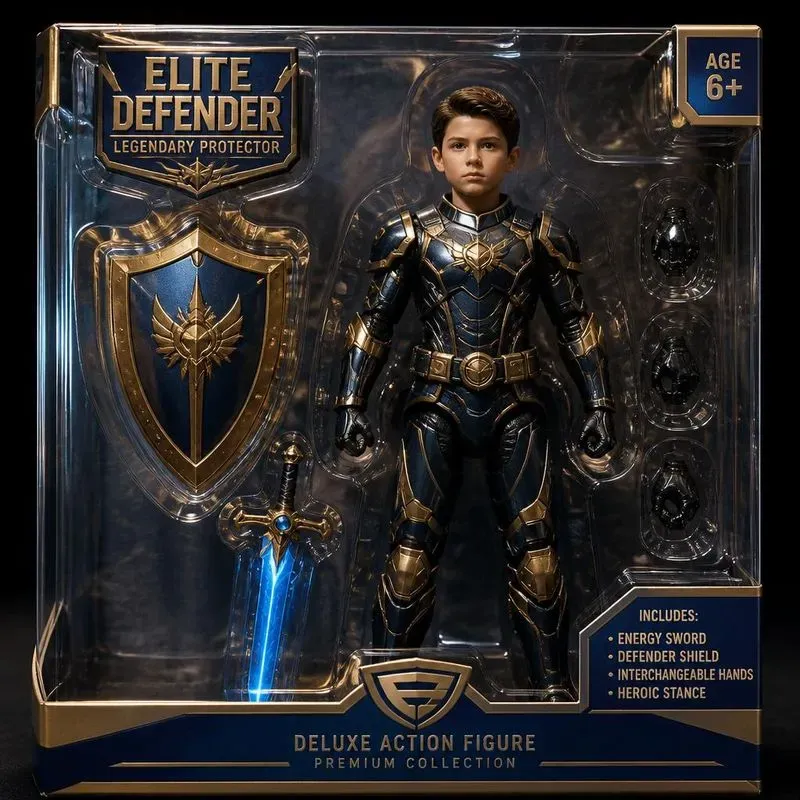 Viral Action Figure Packaging Generator