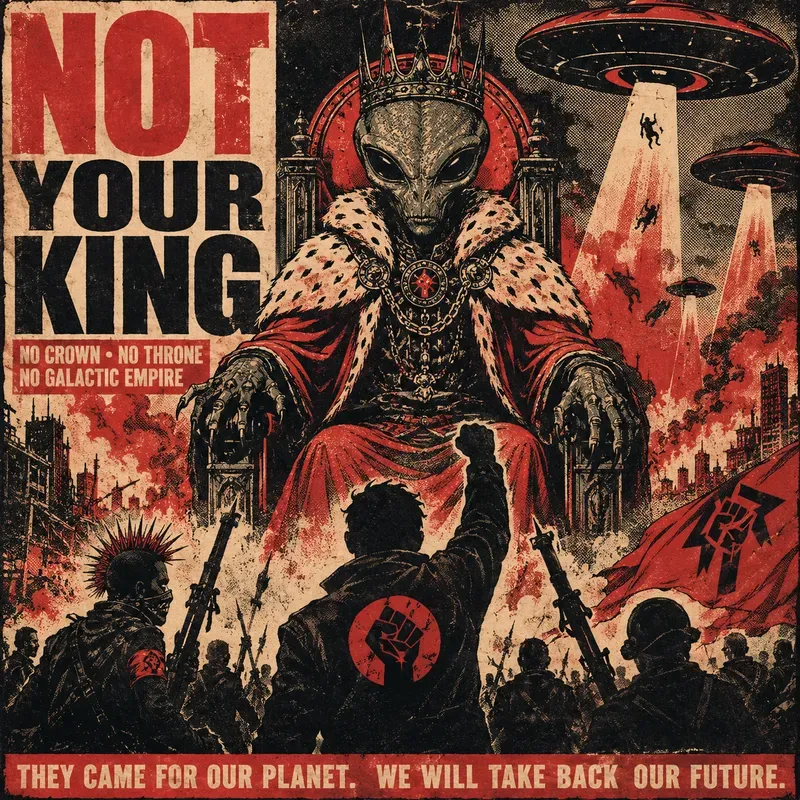 Retro Alien Propaganda Posters