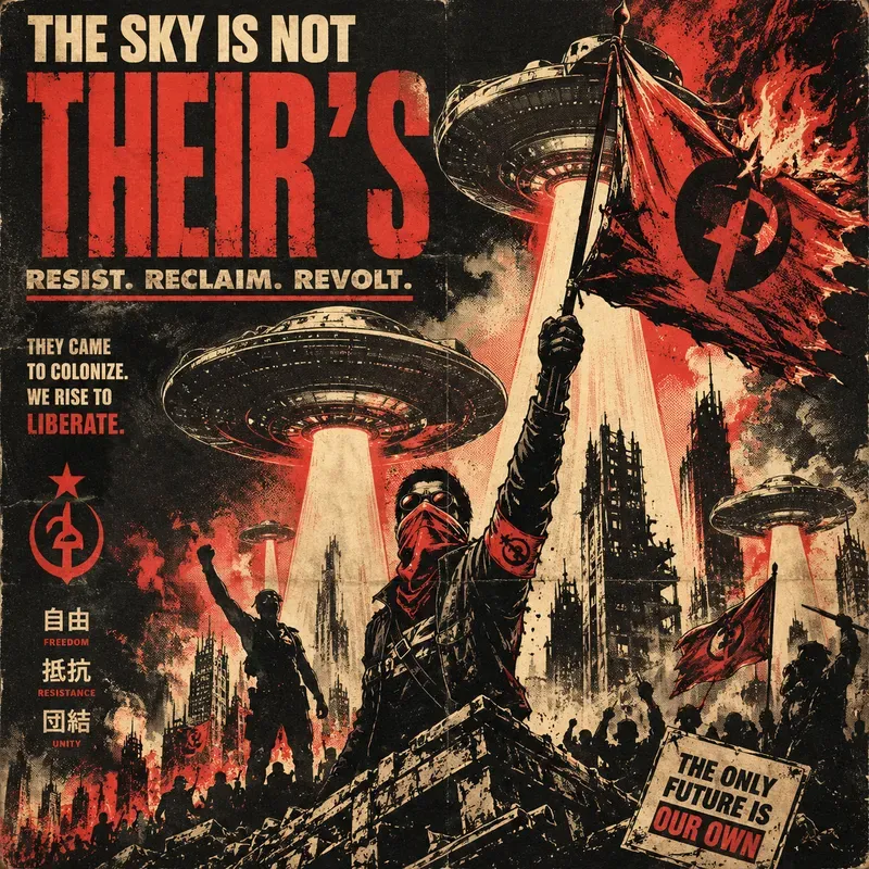 Retro Alien Propaganda Posters