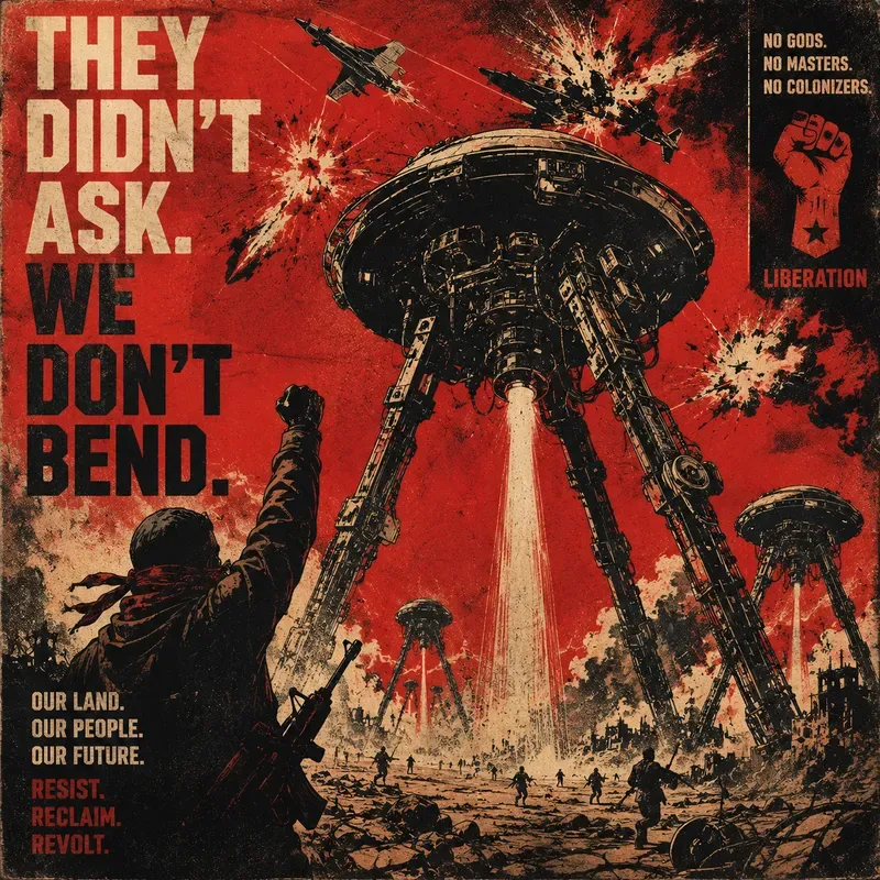 Retro Alien Propaganda Posters