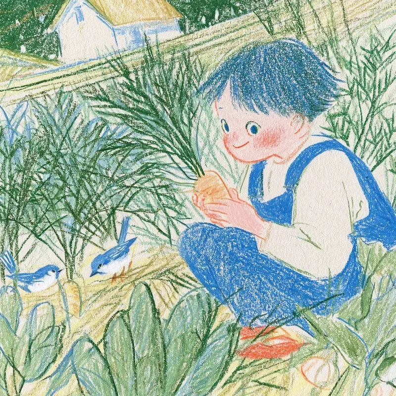 Cozy Colored Pencil Storybook Art
