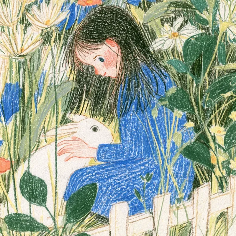 Cozy Colored Pencil Storybook Art