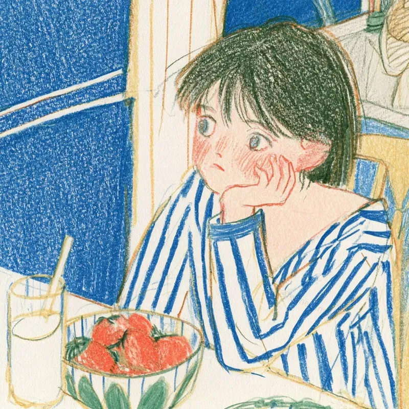 Cozy Colored Pencil Storybook Art