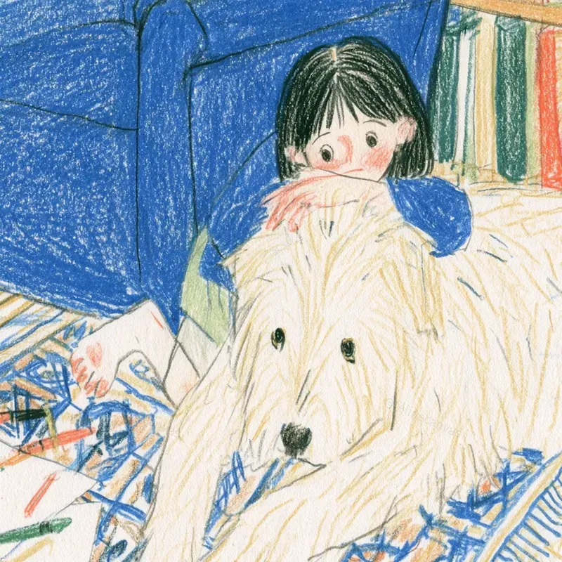 Cozy Colored Pencil Storybook Art