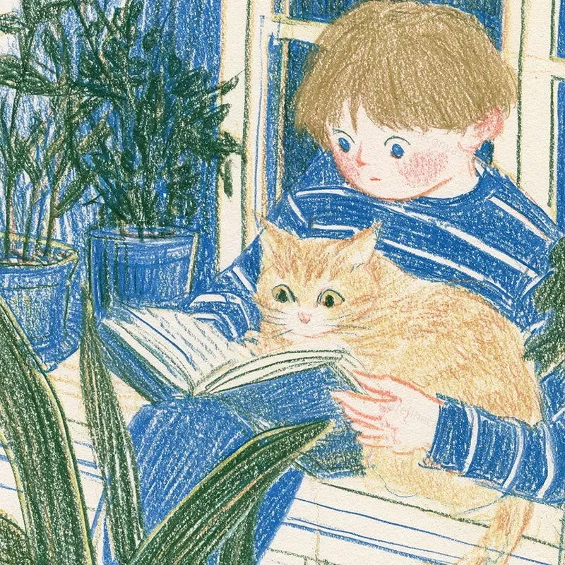 Cozy Colored Pencil Storybook Art