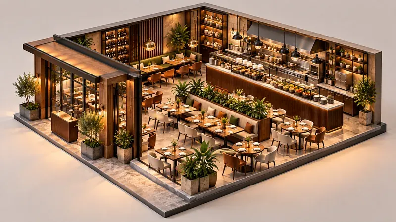 3D Isometric Business Scenes