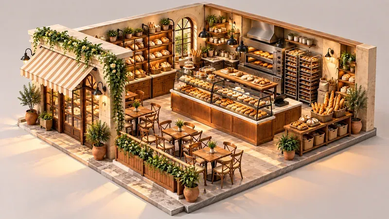 3D Isometric Business Scenes