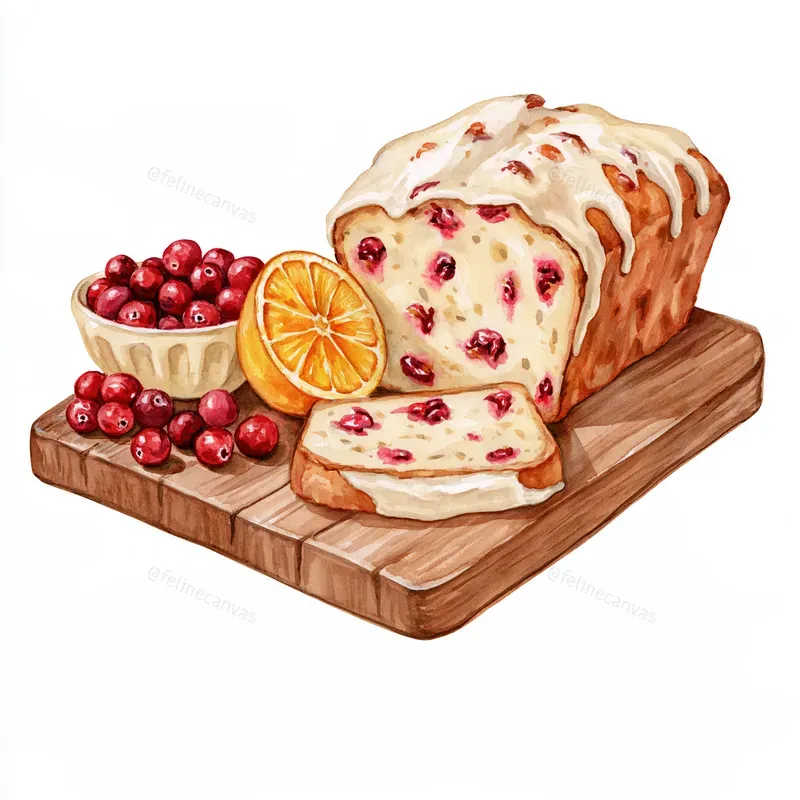 Cozy Winter Bakery Watercolor Cliparts