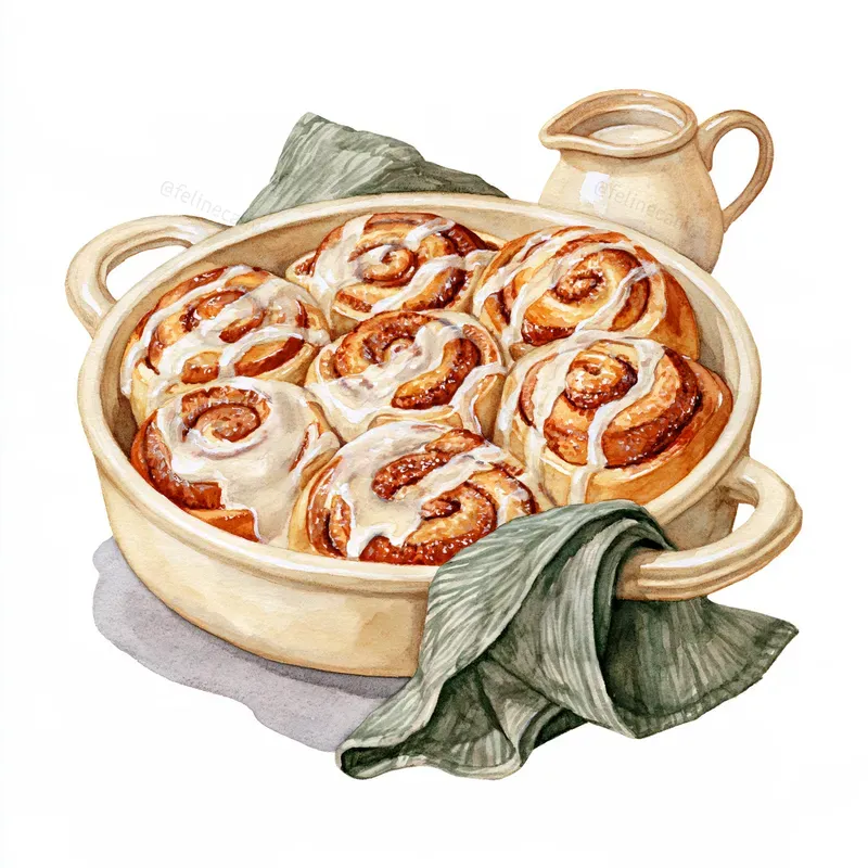 Cozy Winter Bakery Watercolor Cliparts