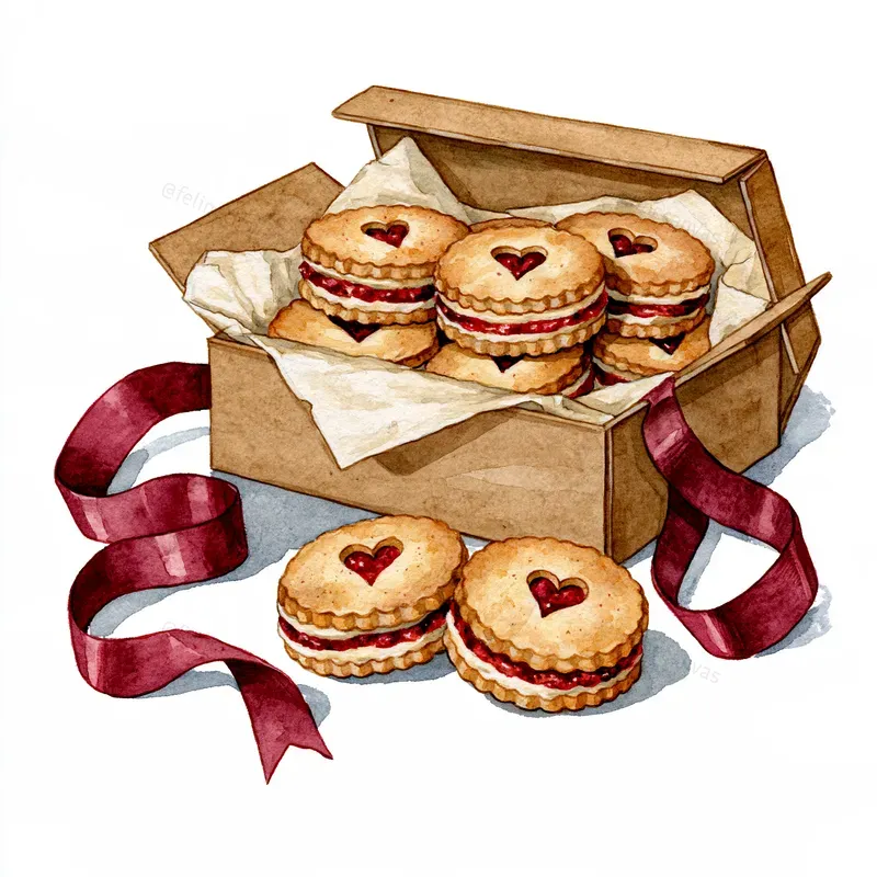 Cozy Winter Bakery Watercolor Cliparts