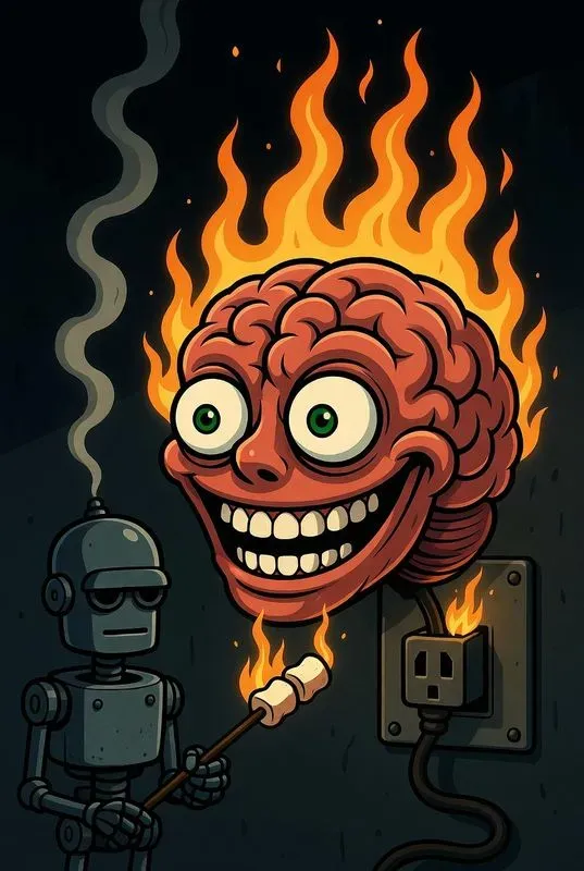 Dark Humor Satirical Vector Art