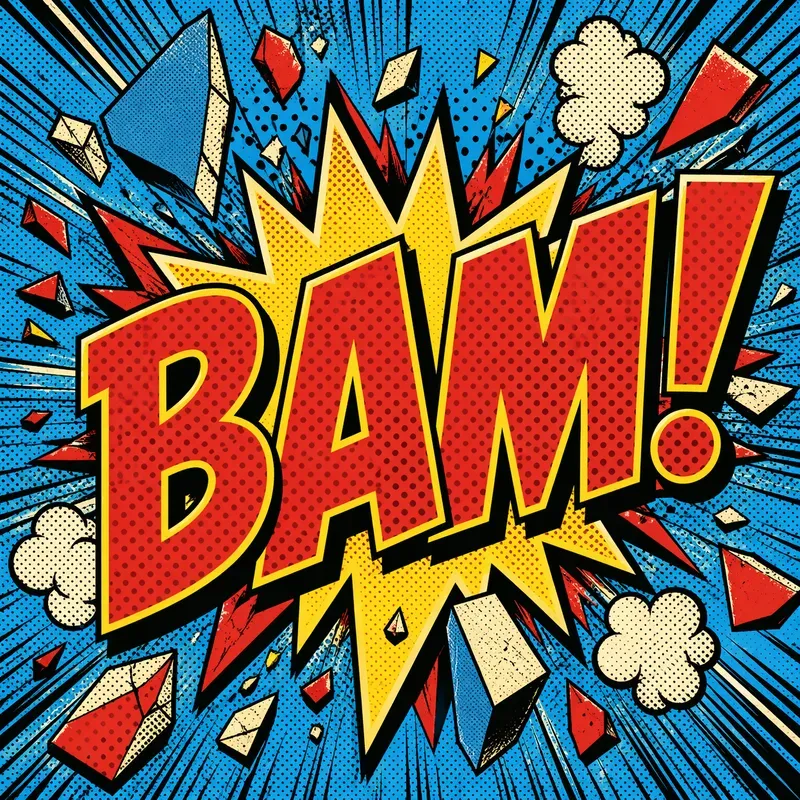 Pop Art Comic Explosion Generator