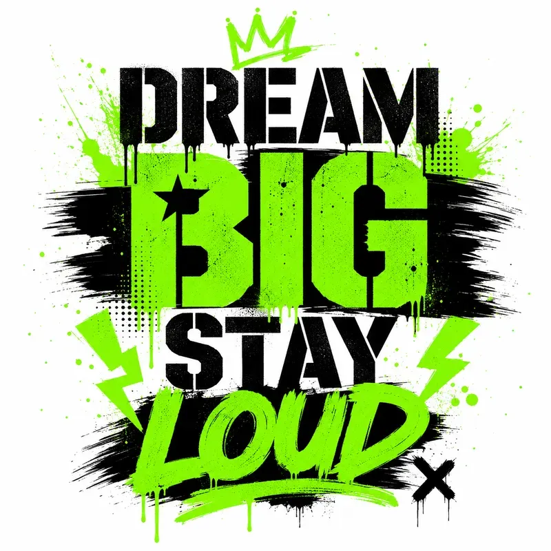 Urban Graffiti Typography Quote Designs