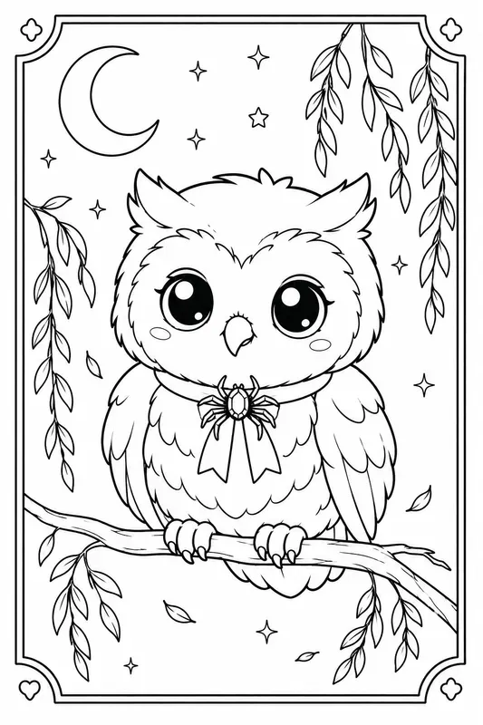 Kawaii Gothic Coloring Book Generator