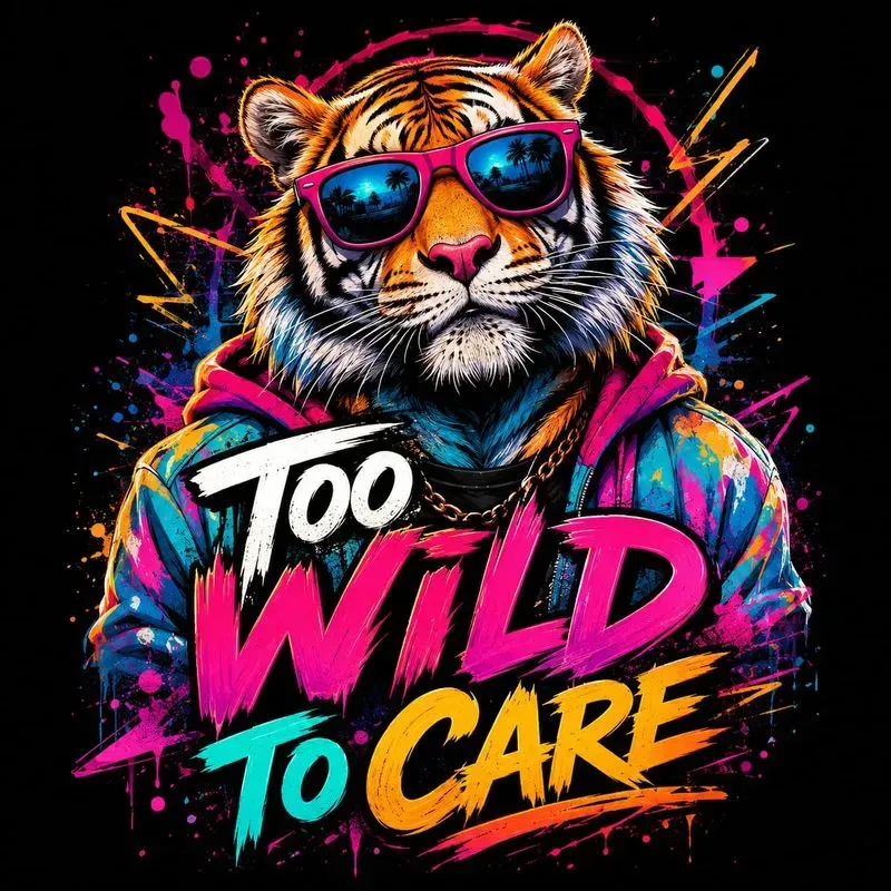 Funny Neon Animal Quote Tshirts