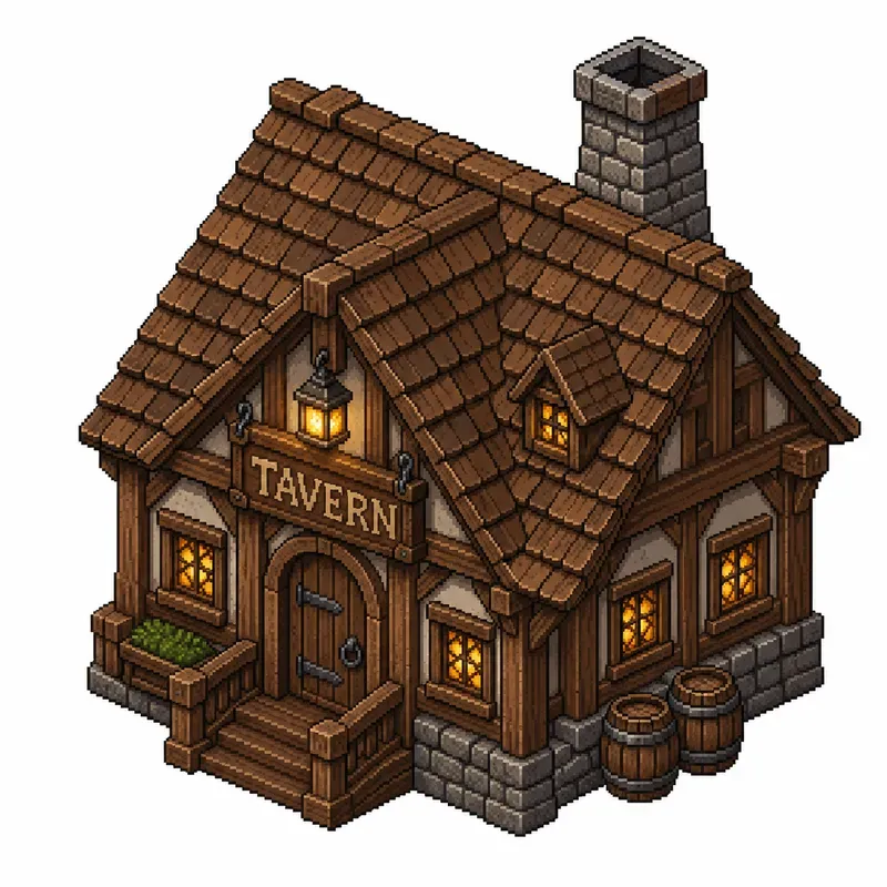 Isometric 2D Pixel Art Props