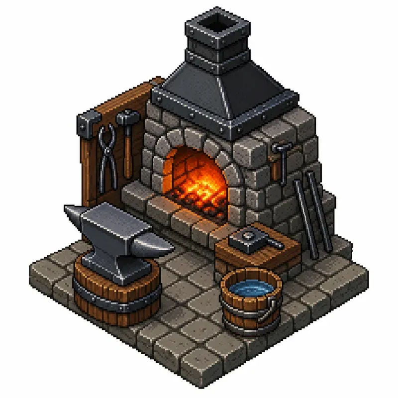 Isometric 2D Pixel Art Props