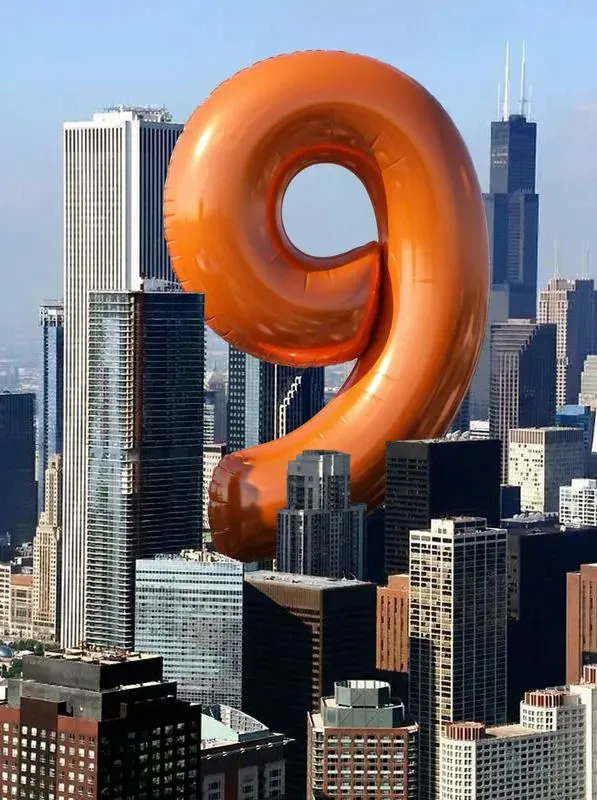 Big Balloon Numbers In The City