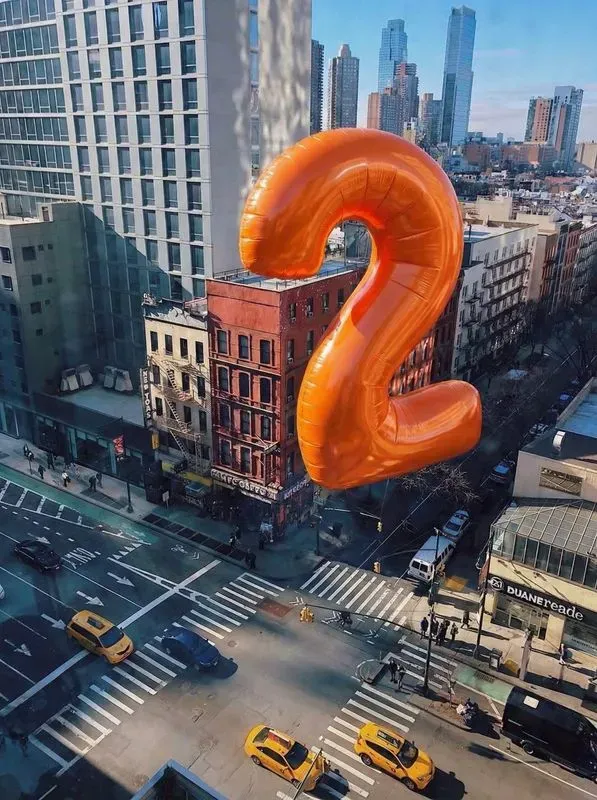 Big Balloon Numbers In The City