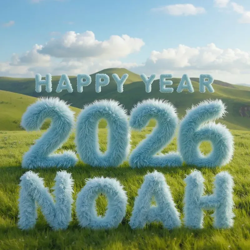 Custom Fluffy Name Designs For New Year