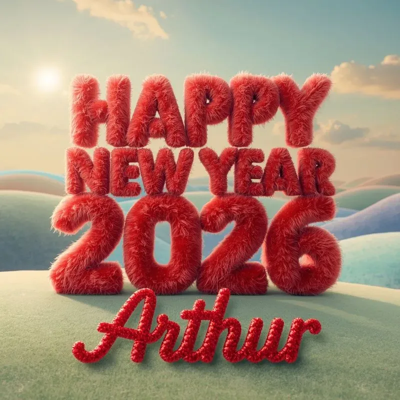 Custom Fluffy Name Designs For New Year