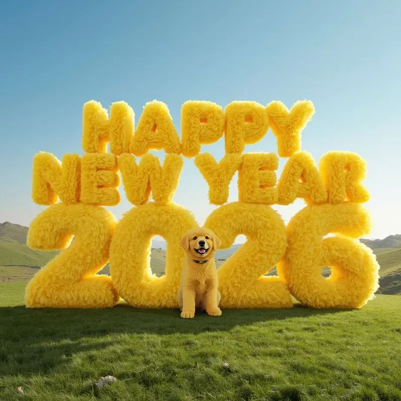 Custom Fluffy Name Designs For New Year