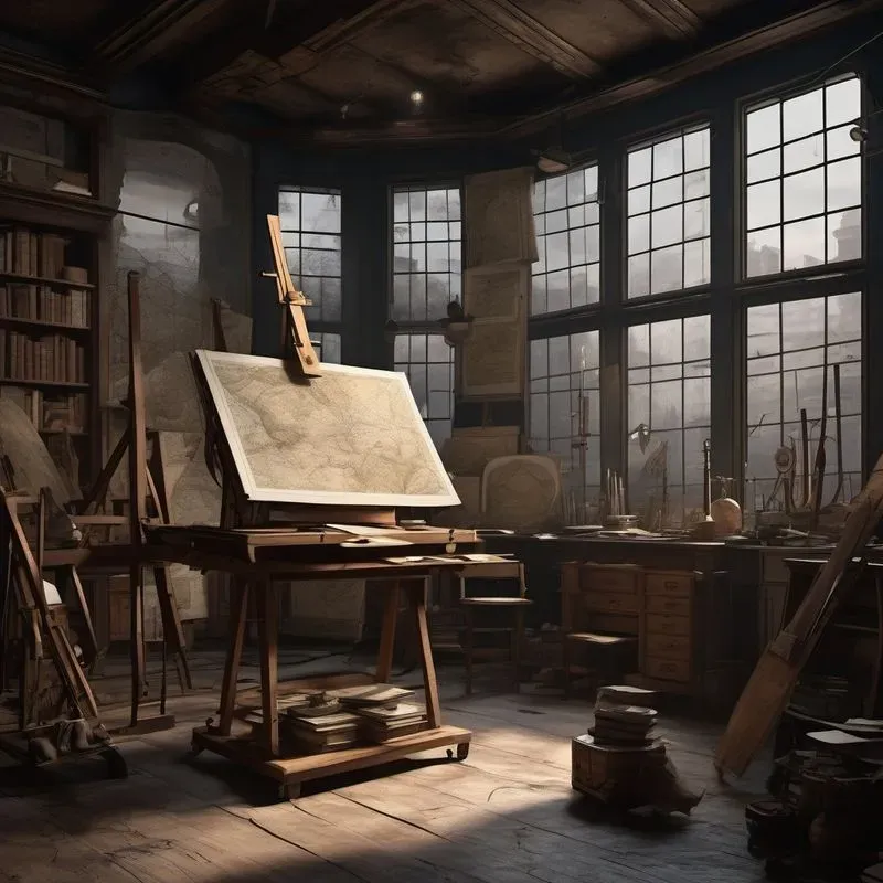 Dark Academia Interiors Sdxl