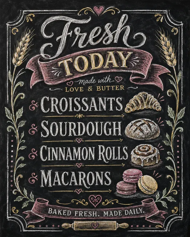 Chalkart Menu Illustrations