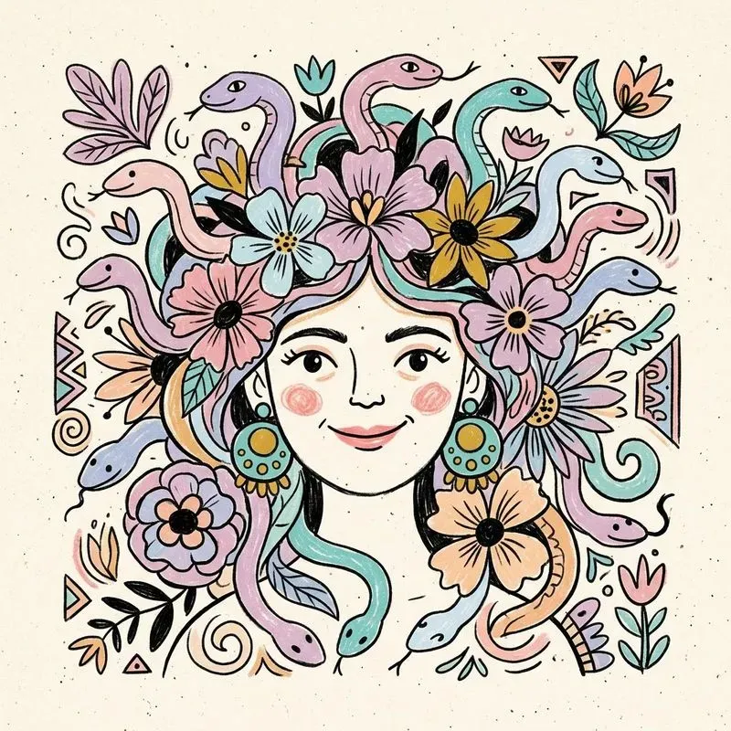 Whimsical Folk Art Portraits