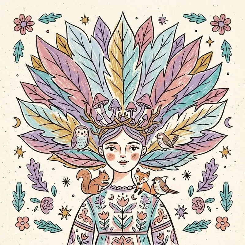 Whimsical Folk Art Portraits