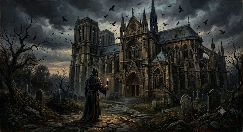 Cursed Gothic Horror Oil Paintings