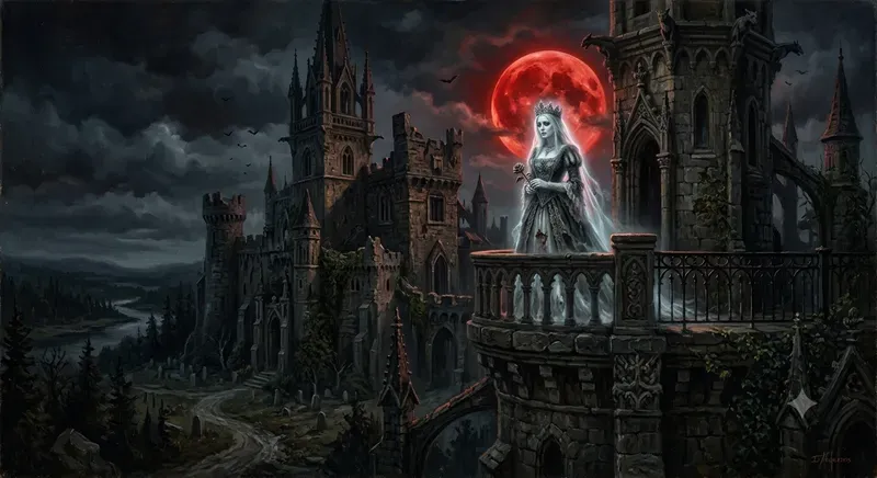 Cursed Gothic Horror Oil Paintings