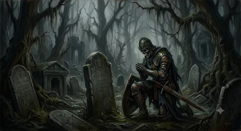 Cursed Gothic Horror Oil Paintings