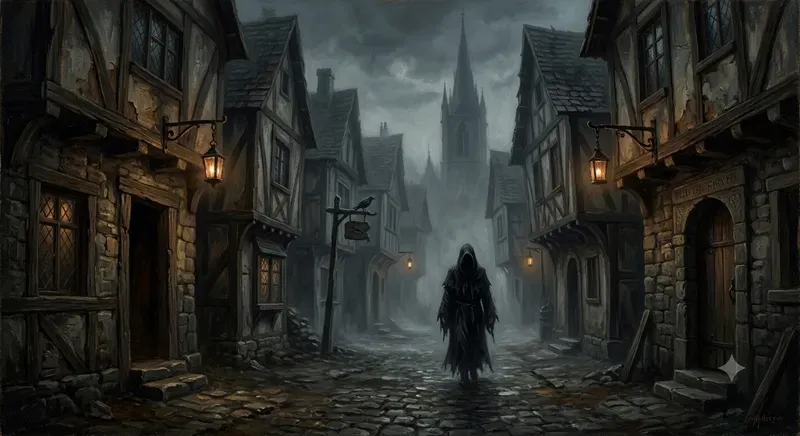 Cursed Gothic Horror Oil Paintings