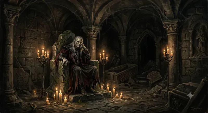 Cursed Gothic Horror Oil Paintings
