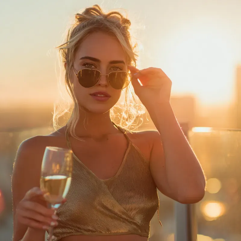 Rooftop Lounge Aesthetics Golden Hours