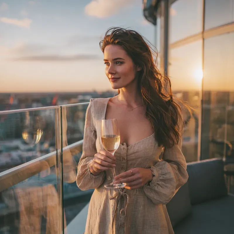 Rooftop Lounge Aesthetics Golden Hours