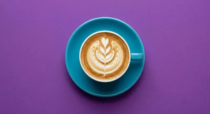 Colorful Topdown Coffee Photography