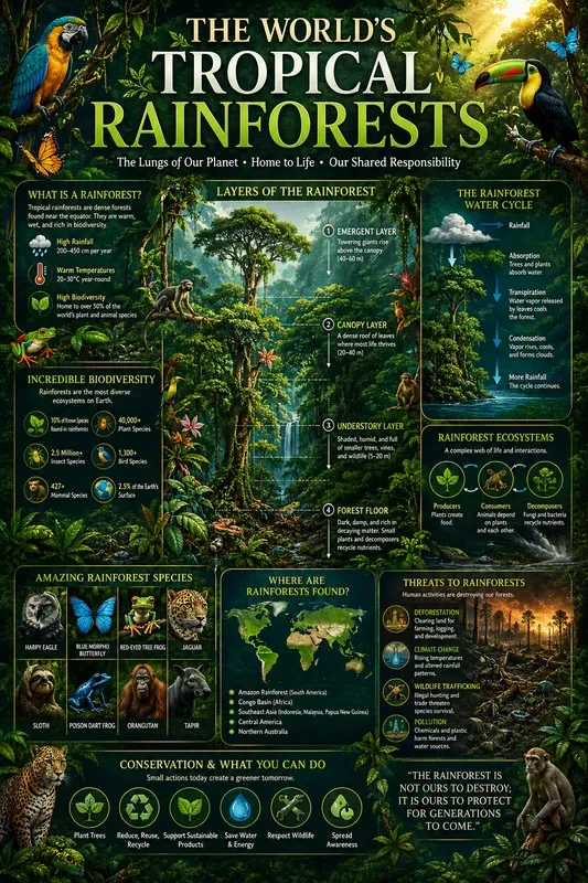 Nature Wonders Science Infographics